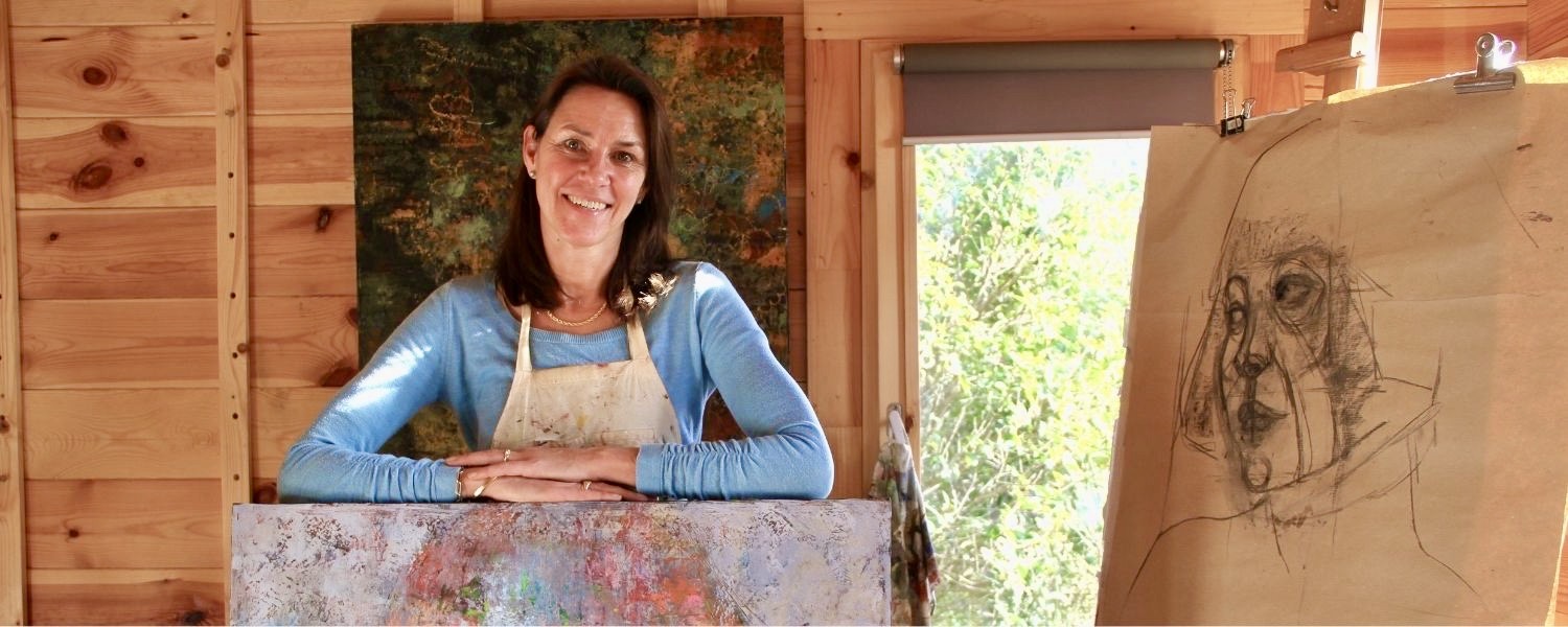 Marina Teding van Berkhout in her studio