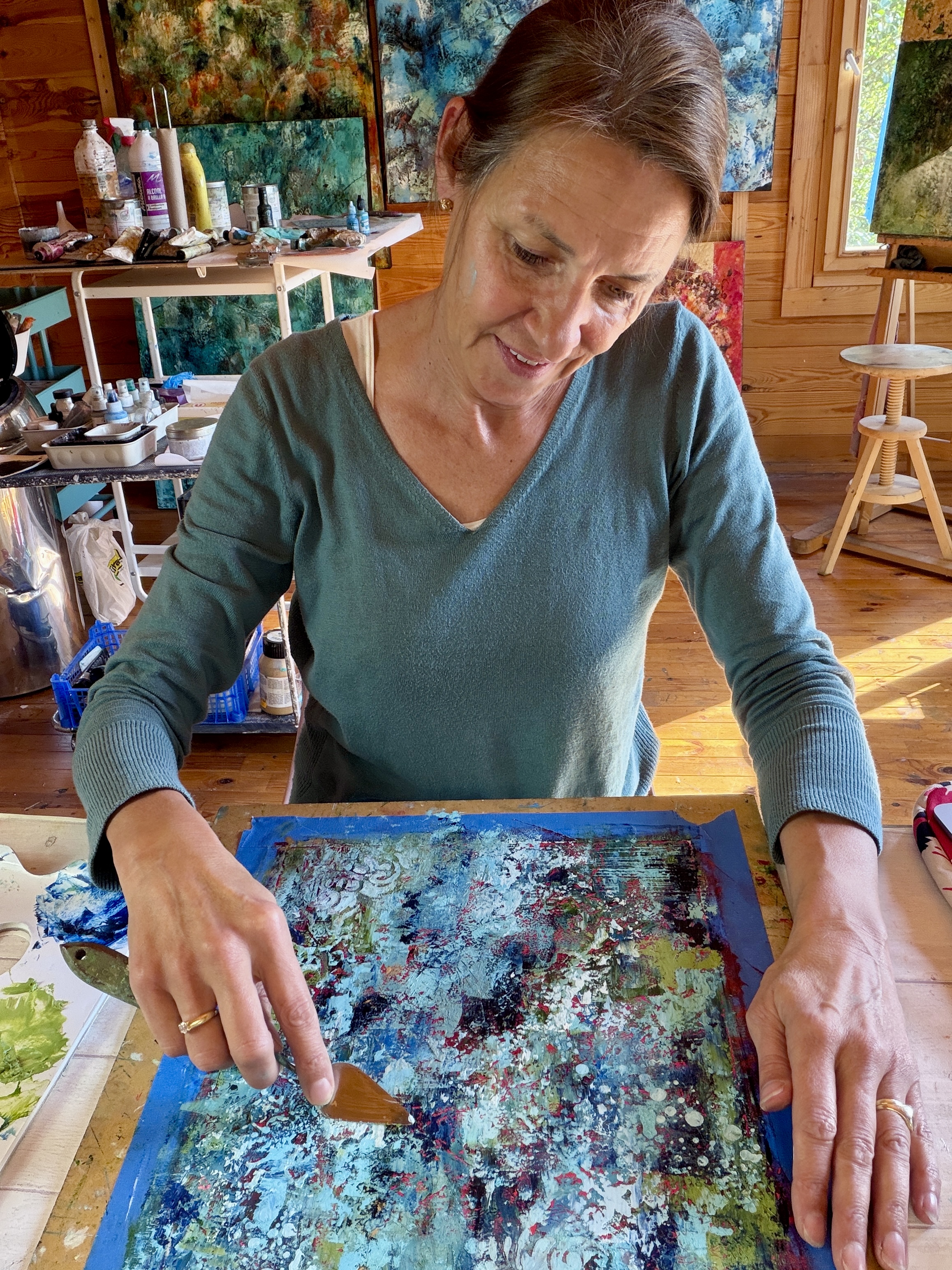 Marina Teding van Berkhout painting textured mixed media art